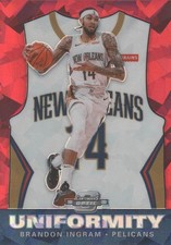 2019-20 Contenders Optic Basketball Uniformity Red CrackedIce #11 Brandon Ingram