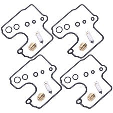 GSX-R600 4x Carb Carburettor Repair Kits Gasket Valve Needle Fits For 97-00 SRAD