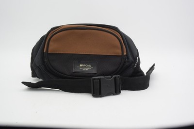 Rip Curl Surf Division Customs Black & Tan travel Fanny Pack Bag