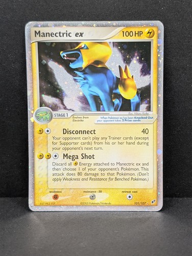 Manectric ex 101/107 Deoxys Holo Ultra Rare Pokemon TCG Nintendo HP+