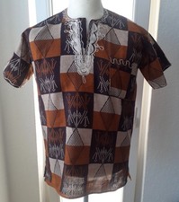 Afrikanisches Herrenhemd - Handgemacht - Gr.M