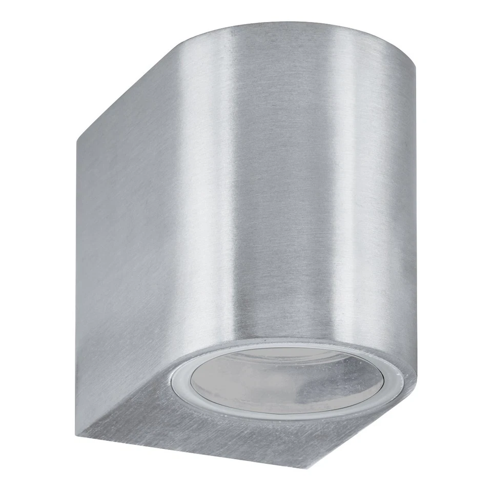 Applique Moderna Eiffel Alluminio Argento Vetro 1 Luce Gu10 - Immagine 3 di 4