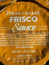 Steak 'n Shake Frisco Sauce 1.5 oz Single Serve Packets Pantry Pack of 15