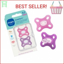 MAM Comfort Baby Pacifier 0-3 Months Specially for Smaller Newborn Mouths,Lightw