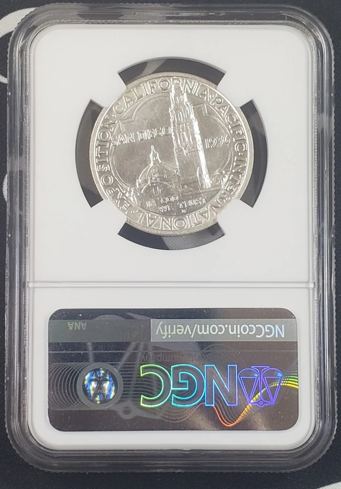 NGC MS62 1936-D US San Diego Commemorative - NGC Graded! Fantastic Eye Appeal! - Image 4 of 4