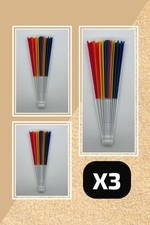 Pack of 3 Rainbow Foldable Hand Fan Rainbow Pride Flag Hand Fan Manual Fan