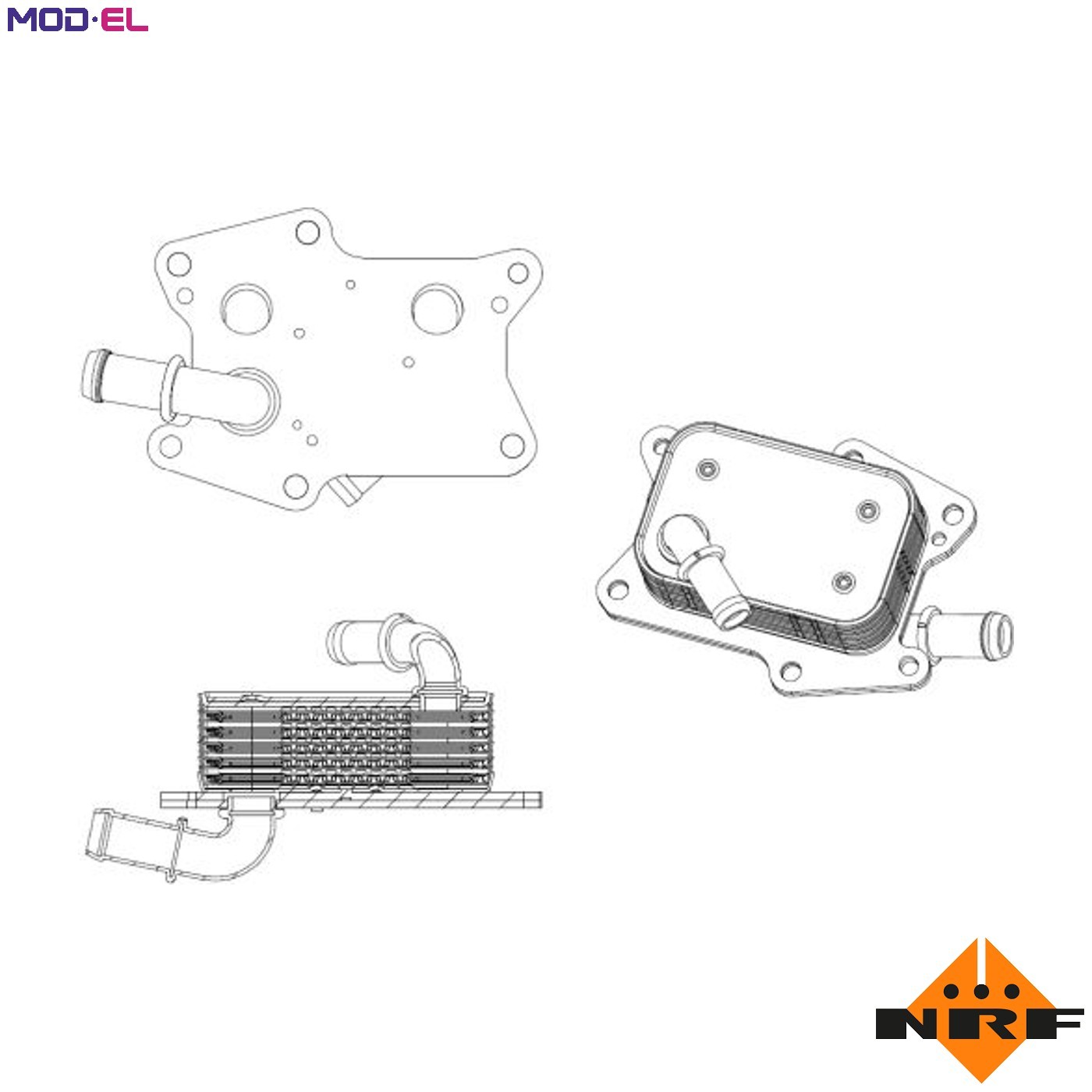 OIL COOLER ENGINE OIL 31830 FOR M274.920/264.920 2.0L M 274.910 1.6L 4cyl