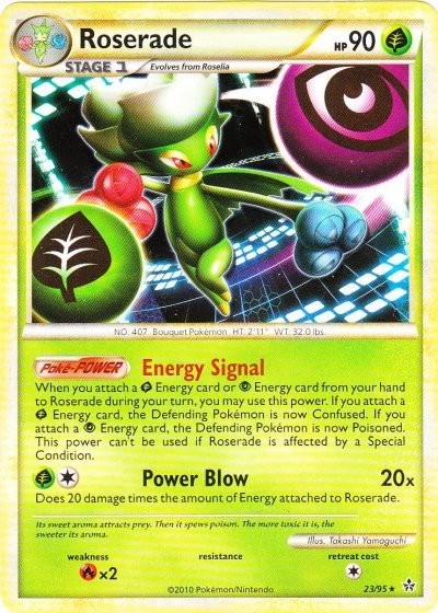 Roserade - 23/95 - Rare NM Unleashed