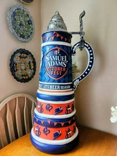Very Large Sam Adams Octoberfest Beer Stein Promotional Display Advertising 3 ft