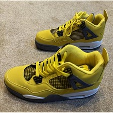 Air Jordan Retro 4 Lightning 2021 Yellow/Black Mids 136013-990