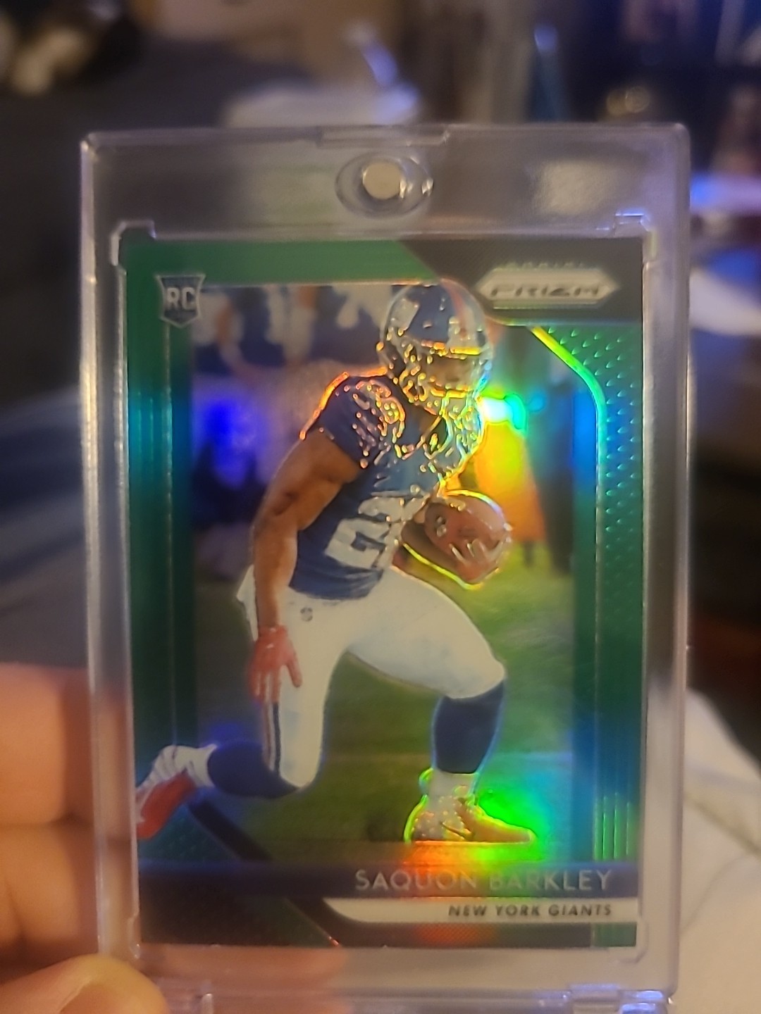 2018 Prizm Green Prizm Rookie Saquon Barkley #202