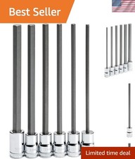 6 Pc. 38 Drive Long Length Hex Bit Socket Set Metric - 82554 6 Pc. 38 Drive Long Length Hex Bit Socket Set Metric - 82554