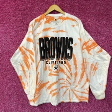 NFL Franchise AFC North Cleveland Browns Tie-Dye Long Sleeve XXL