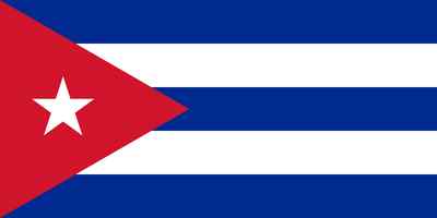 2x Auto Aufkleber Flagge Kuba 8 cm Fahne Vinyl Sticker Cuba Flag Decal