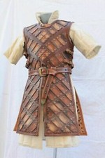 Halloween Medieval leather brigandine men larp  sca leather body fantasy Armor