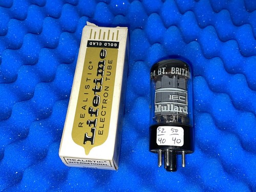 ONE Mullard IEC 5AR4 GZ34 4 notch f32 Great Britain Tested On Tv7 Balanced Clean