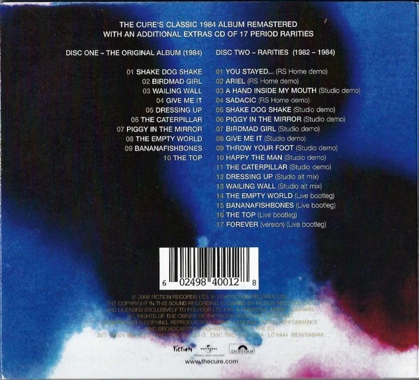 The Cure The Top Deluxe Edition 2-CD+Bonus Tracks NEW SEALED 2006 Remastered - Image 2 of 4