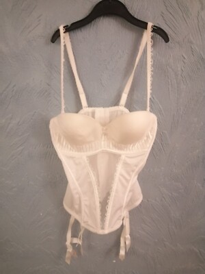 Lisca, ladies top bodice bustier underwired model, white, B new, UK 34C