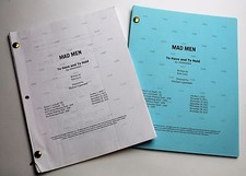 MAD MEN / 2x DIFFERENT 2012 TV Script DRAFTS, Jon Hamm, Season 6 Episode 4