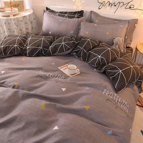 3/4pcs Cute Cartoon Fruit Bedding Set Flat Bed Sheet Duvet Cover Pillowcase - Bild 40 von 48