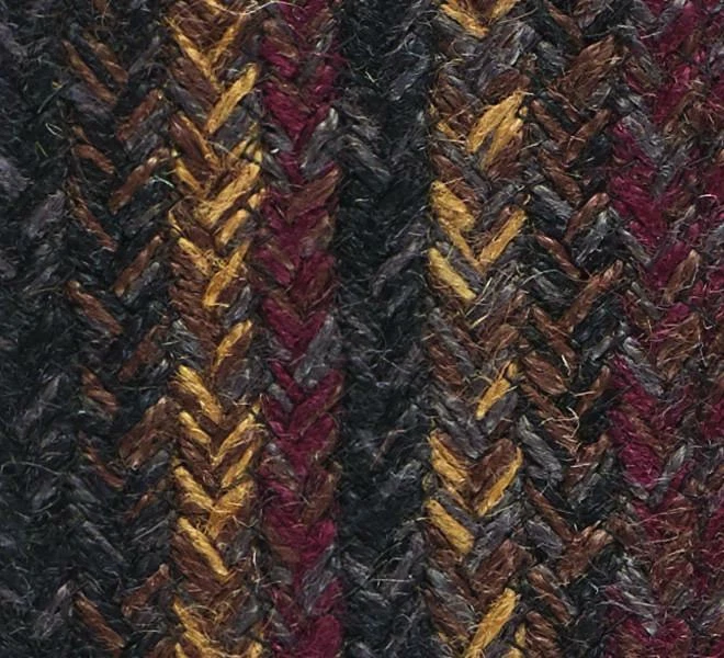 Slate Braided Area Rug By IHF Rugs. Oval & Rectangle. Many Sizes. Burgundy/Black - Image 4 of 4