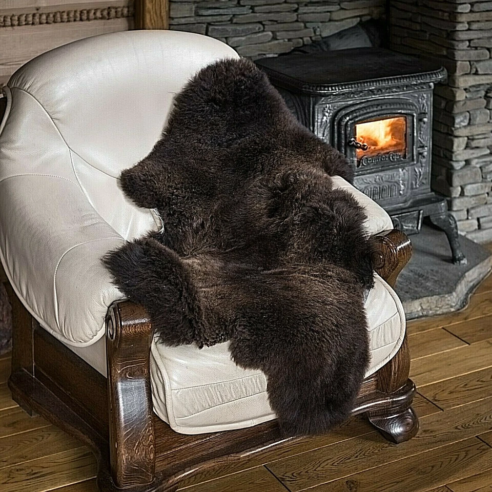 Echtes Lammfell Schaffell, Premium-Qualität! Öko-Fell, Leder - Bild 4 von 4