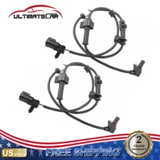 Pair Front ABS Wheel Speed Sensor For 2002-2009 Chevrolet GMC Buick 15158254
