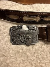 Live to Ride Motorcycle belt buckle with Size 32-36