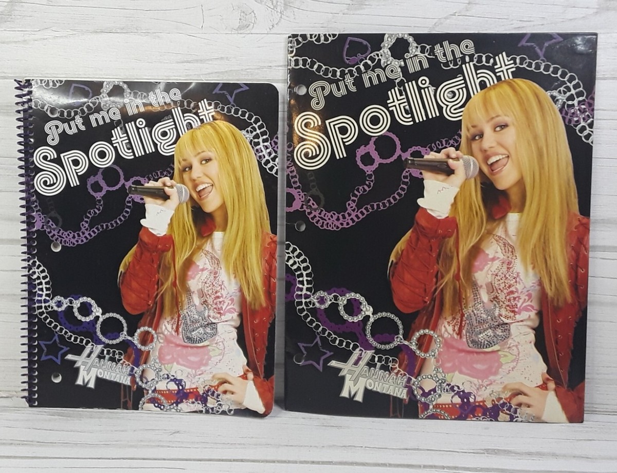 Vtg Iconic Hannah Montana Put Me In The Spotlight Notebook and
