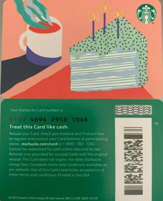 47+ Starbucks Gift Card Happy Birthday PNG