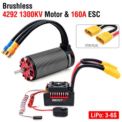 Rocket-RC Brushless Motor ESC Combo for 1/8 1/7 RC Car Truck Traxxas Wltoys HSP - Picture 54 of 55