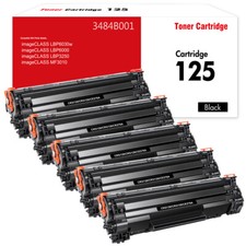 5PK CRG125 3484B001AA Toner Cartridge for Canon 125 imageCLASS MF3010 LBP6000