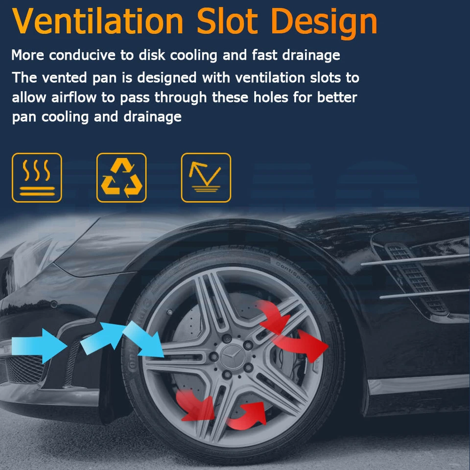 Pastillas y rotores cerámicos de freno delanteros para Saturn SL SL1 1991-2002 perforados ranurados Foto 3 de 4