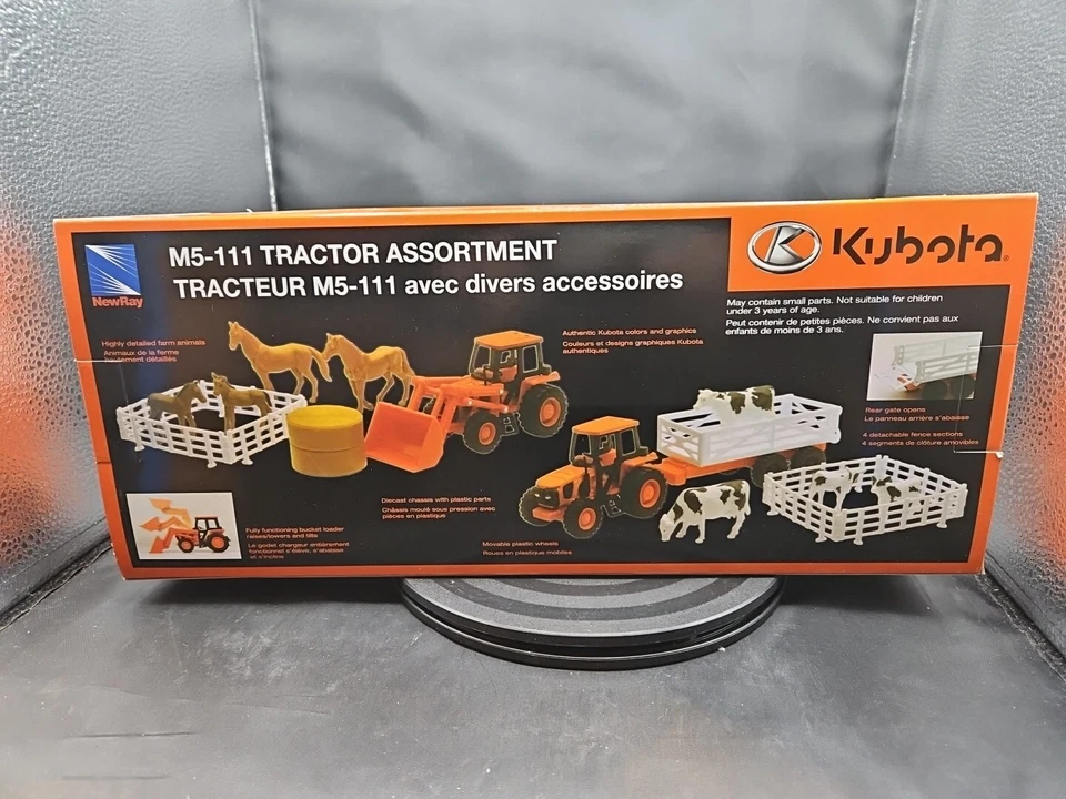 Kubota M5-111 Toy Tractor Assortment 1:32 Scale 10 Pieces Set Ages 3+ New In Box - Image 3 of 4