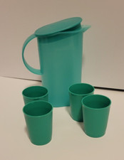 Vintage Tupperware Mini 2 Cup Pitcher W/Lid 4 Cups Green Kids Kitchen