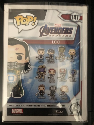 Funko Pop! Marvel Avengers Endgame Loki 747 Glow In The Dark Shop Exclusive Rare - Picture 3 of 6