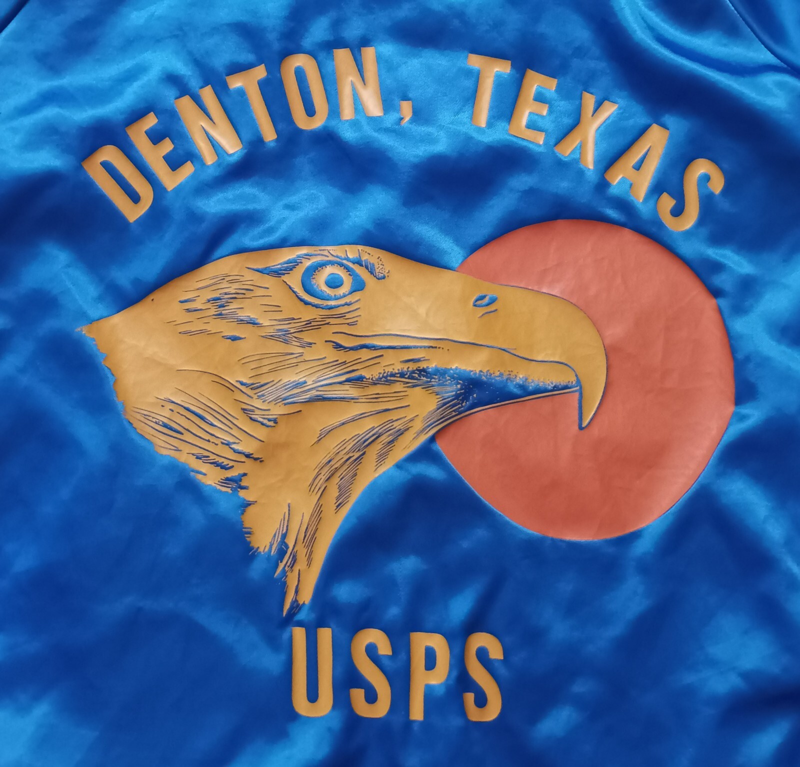 Vintage USPS Texas Eagle Spell Out Made In USA Satin… Gem