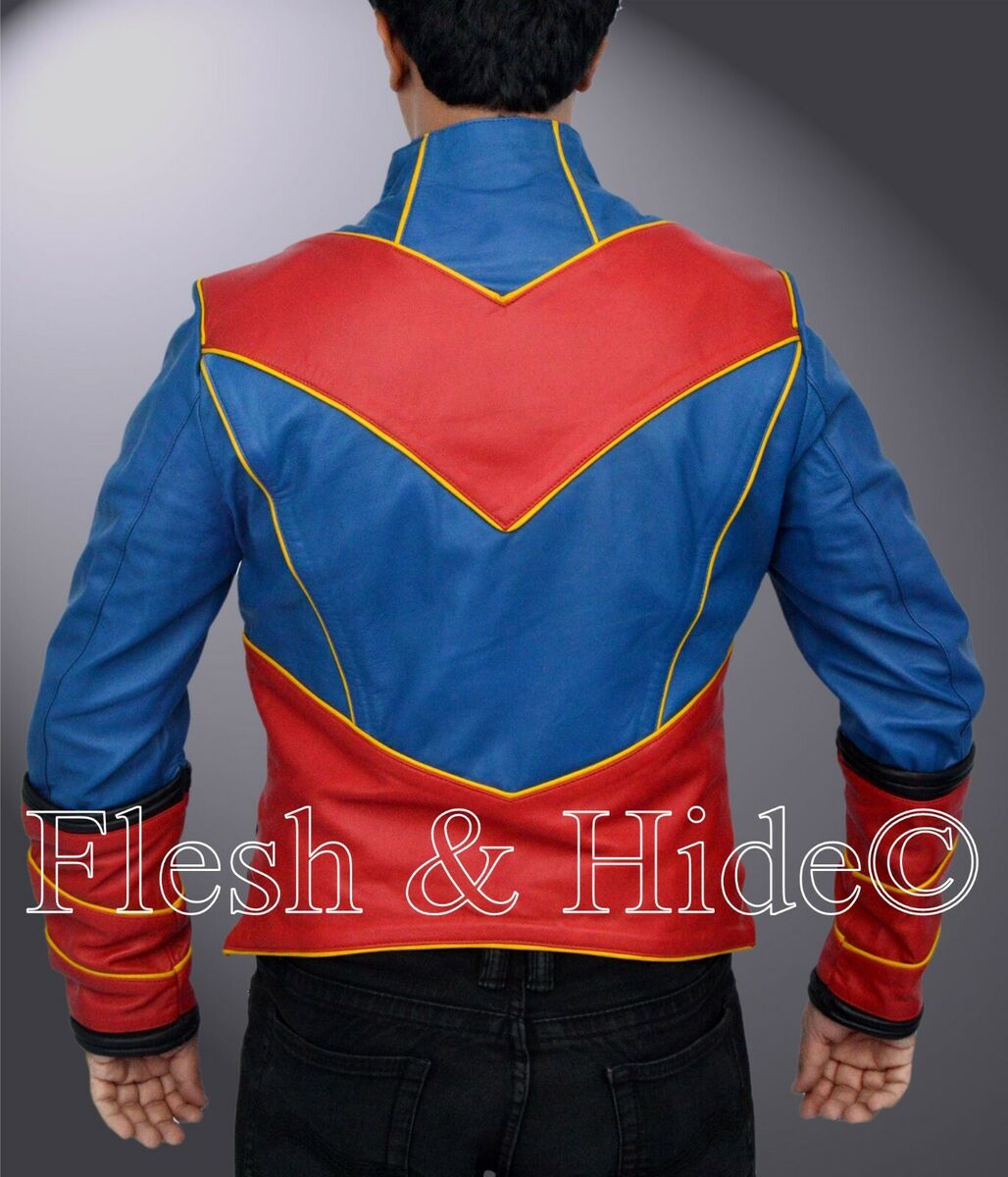 Ray Manchester Captain Man Costume Leather Jacket