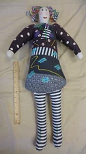Vintage Signed 1994 Nancy Camden Hauser 29" Handmade Cloth/Rag Artisan Doll