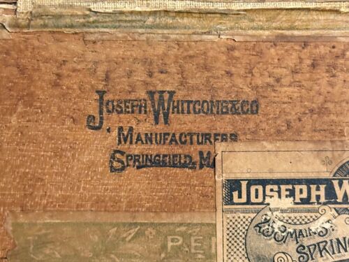 Antica scatola di sigari 1907 prende il pennant Joseph Whitcomb & Co Springfield Mass - Foto 21 di 24