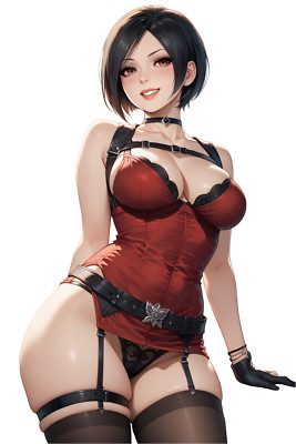 Ada Wong RE4 Waifu Weatherproof Anime Sticker 6'' Car Decal
