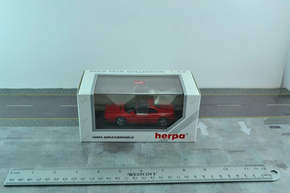 Coche Herpa 010207 Ferrari 348 tb rojo escala 1/43 Foto 3 de 3