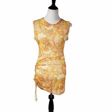 Windsor size Large Orange Bathing Suit CoverUp Cover-Up Dress Sheer