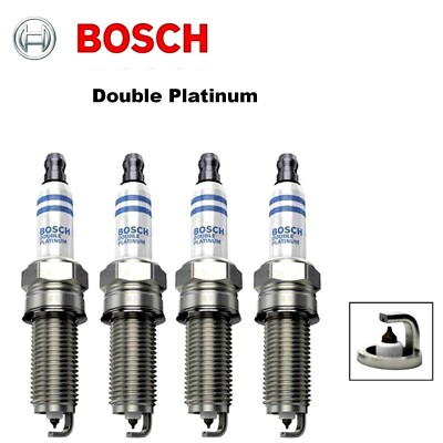 4x BOSCH FR8DPP33+ Zündkerzen DOUBLE PLATINUM für ALFA ROMEO 159 BRERA SPIDER 