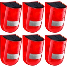 Qualirey Solar Sound and Light Alarm Motion Sensor 129db Outdoor Do... Fast Ship