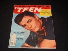 1958 JULY TEEN MAGAZINE - JOHNNY SAXON FRONT COVER - GREAT STARS - L 4449