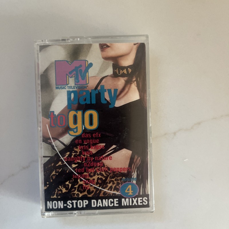 MTV Party To Go Volume 4, Cassette Tape, Case Broken At Hinge, Tape Tested