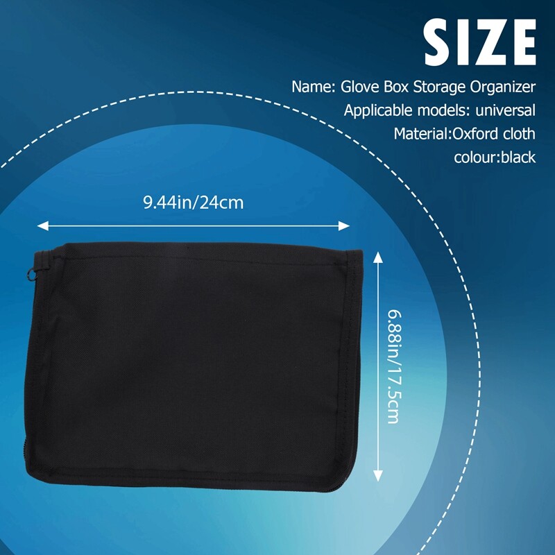 Universal Glove Box Organizer Storage Holder for Manuals Car