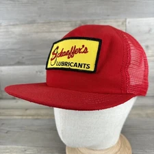 VTG Schaeffer’s Lubricants Red Mesh SnapBack Trucker Hat