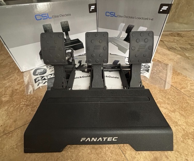Fanatec CSL Elite V1. Upgraded 3 Pedals Set with Load CELL